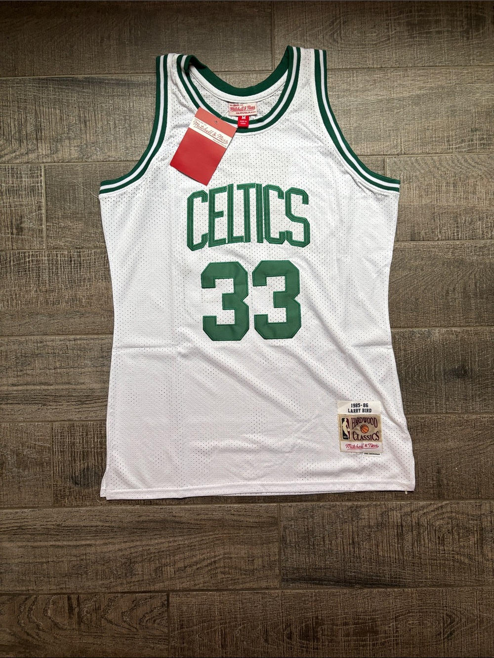 Mitchell & Ness White Celtics Larry Bird Jersey Men’s Medium